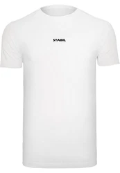 Merchcode T-Shirt Round Neck Weiß/Grau/Gelb/Beige
