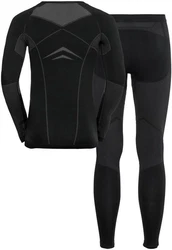 Odlo Set Long Performance Evolution Warm Fundamentals Performa schwarz/grau