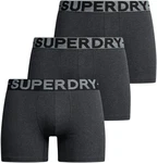 Superdry Boxershorts Boxer Triple Pack Schwarz/Grau