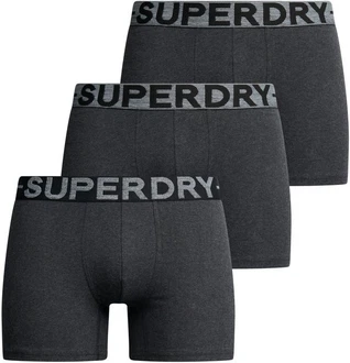 Superdry Boxershorts Boxer Triple Pack Schwarz/Grau Superdry Boxershorts Boxer Triple Pack Schwarz/Grau