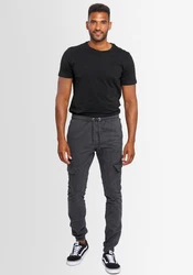 Alessandro Salvarini Cargohose ASComfi Khaki/Dunkelgrau/Grau/Schwarz
