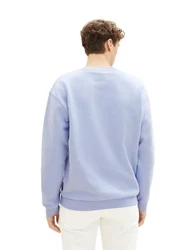 TOM TAILOR Langarmshirt himmelblau/wei