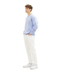 TOM TAILOR Langarmshirt himmelblau/wei