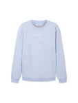 TOM TAILOR Langarmshirt himmelblau/wei