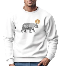 Sweatshirt Sweatshirt Polygon Br Mond Outdoor Wandern Natur Print