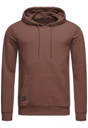 Red Bridge Herren Crewneck Sweatshirt Pullover Premium Basic Braun/Dunkelbraun/Grau