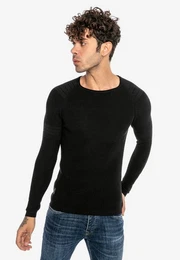 Strickpullover West Covina mit modernem Webmuster