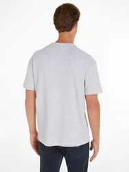 Tommy Jeans T-Shirt TJM REG WAFFLE POCKET TEE Grau/Hellgrau/Silber