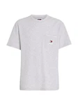 Tommy Jeans T-Shirt TJM REG WAFFLE POCKET TEE Grau/Hellgrau/Silber