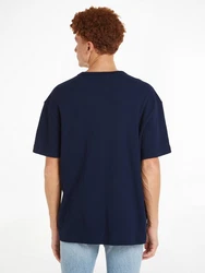Tommy Jeans T-Shirt TJM REG WAFFLE POCKET TEE Dunkelblau