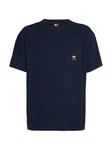 Tommy Jeans T-Shirt TJM REG WAFFLE POCKET TEE Dunkelblau