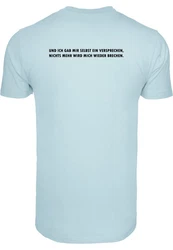 Merchcode T-Shirt Round Neck Hellblau/Blau
