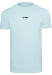 Merchcode T-Shirt Round Neck Hellblau/Blau