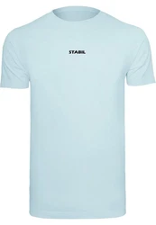 Merchcode T-Shirt Round Neck Hellblau/Blau