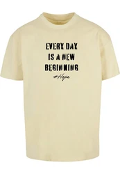 Merchcode T-Shirt Hope 2 Heavy Oversized Tee Beige