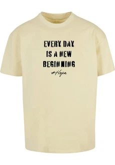 Merchcode T-Shirt Hope 2 Heavy Oversized Tee Beige