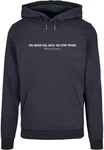 Merchcode Kapuzensweatshirt Herren Never Give Up Basic Hoody (1-tlg) Dunkelblau/Blau/Hellblau