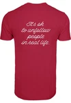 Merchcode Herren Heartbreak X T-Shirt Rot/Rosa/Bordeaux/Dunkelrot