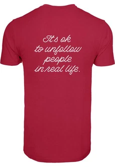 Merchcode Herren Heartbreak X T-Shirt Rot/Rosa/Bordeaux/Dunkelrot