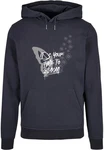 Merchcode Kapuzensweatshirt Its Your Time To Bloom Basic Hoody Dunkelblau/Grau/Blau/Dunkelgrau