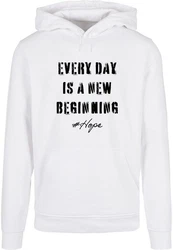 Merchcode Kapuzensweatshirt Hope 2 Basic Hoody Grün/Beige/Weiß/Grau