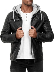 Redbridge Herren Bikerjacke mit Kapuze 