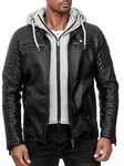 Redbridge Herren Bikerjacke mit Kapuze 