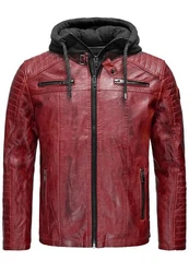 Redbridge Herren Bikerjacke mit Kapuze 