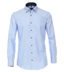 VENTI Langarmhemd Modern Fit Button-Down-Kragen (113644200) Blau/Hellblau/Dunkelblau