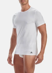 adidas Performance Poloshirt Crew Neck T-Shirt (4PK) Weiß/Creme/Grau/Dunkelblau