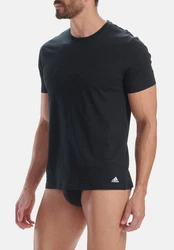 adidas Performance Poloshirt Crew Neck T-Shirt (4PK) Schwarz/Grau/Dunkelgrau