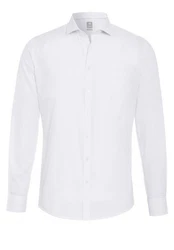 Hatico Langarmhemd Weiß/Creme