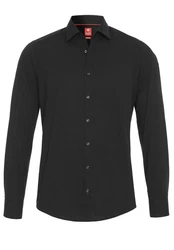 Pure Businesshemd Langarmhemd Slim Fit Kentkragen Schwarz/Dunkelgrau/Dunkelblau/Rot