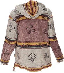 Guru-Shop Sweater Goa Kapuzenshirt Baja Hoody Nepalhoodie 