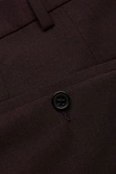 Digel Anzughose Noah 5-Pocket Hose Braun/Dunkelrot/Bordeaux/Rot