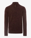 Brax Strickpullover Dunkelrot/Bordeaux/Braun