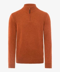 Brax Pullover Orange/Braun/Rot