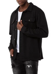 RedBridge Hemdjacke Herren Wide Cut Schwarz