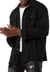 RedBridge Hemdjacke Herren Wide Cut Schwarz