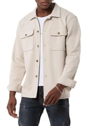 RedBridge Hemdjacke Herren Wide Cut Khaki/Beige/Braun