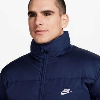 Nike Sportswear Jacke 'Club' navy/weiß Nike Sportswear Jacke 'Club' navy/weiß