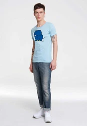 LOGOSHIRT T-Shirt Sendung mit der Maus - Elefant Hellblau/Blau