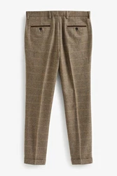Next Anzughose Skinny Fit Hose Khaki/Braun/Beige
