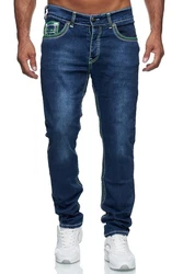 Baxboy Regular-fit Jeans Straight Fit Denim Blau/Dunkelblau/Lila