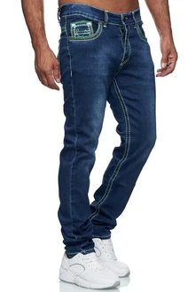 Baxboy Regular-fit Jeans Straight Fit Denim Blau/Dunkelblau/Lila Baxboy Regular-fit Jeans Straight Fit Denim Blau/Dunkelblau/Lila