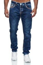 Baxboy Regular-fit Jeans Straight Fit Denim Orange/Blau/Hellblau/Dunkelblau
