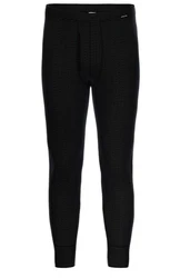 Ammann Lange Unterhose Jeans Feinripp Schwarz