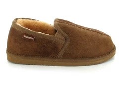 Shepherd Herren Lammfellhausschuh Bosse antique/cognac/Braun