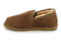 Shepherd Herren Lammfellhausschuh Bosse antique/cognac/Braun