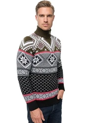 Rusty Neal Strickpullover Schwarz/Gelb/Weiß/Mischfarben/Braun/Hellblau